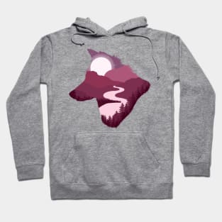 Wolf landscape Hoodie